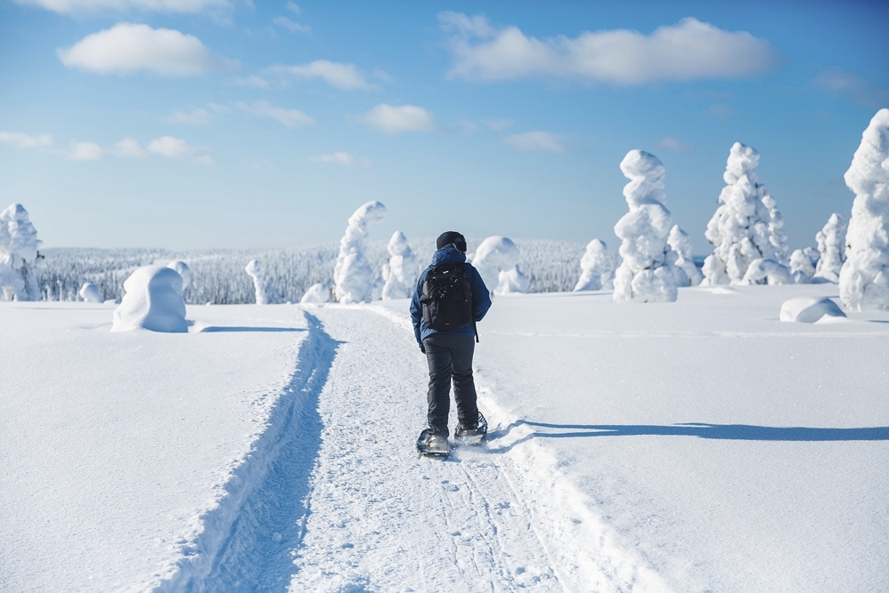 Schneeschuhwanderung Finnland