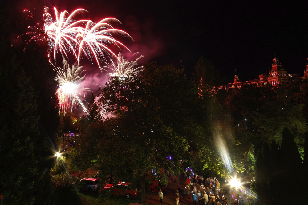 Feuerwerk beim Lichterfest in Bad Wildungen