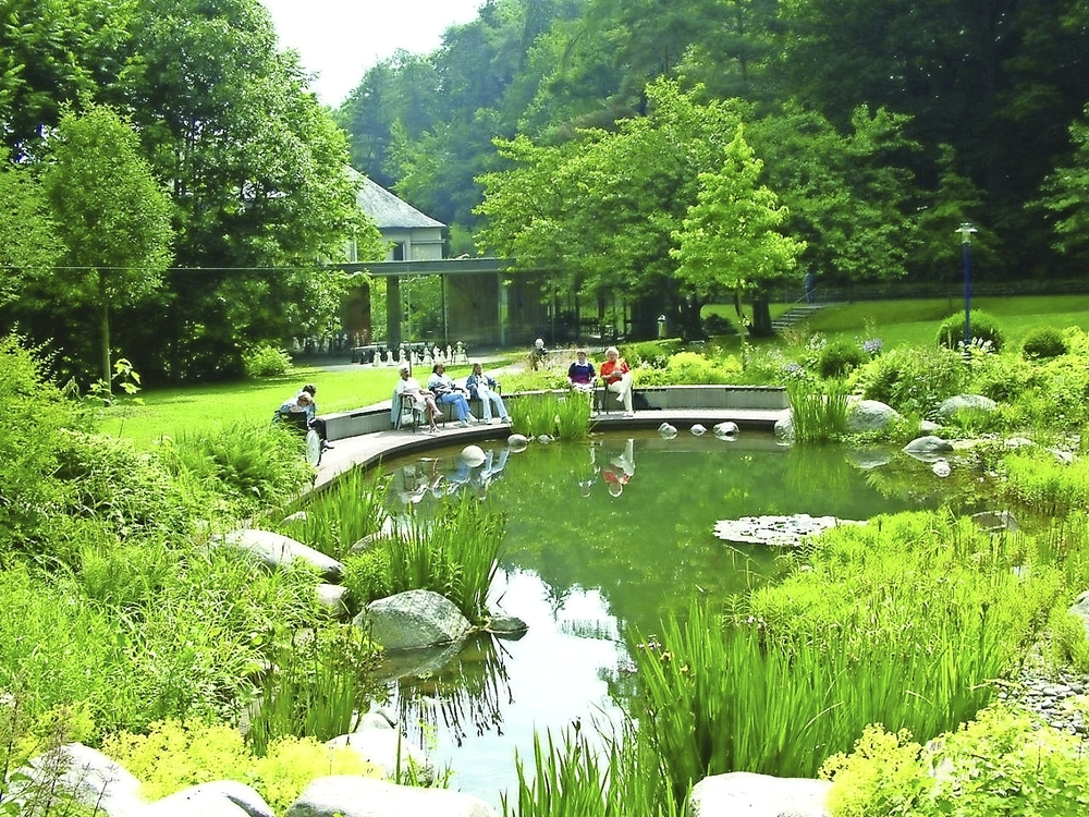 Teich im Kurpark von Bad Wildungen
