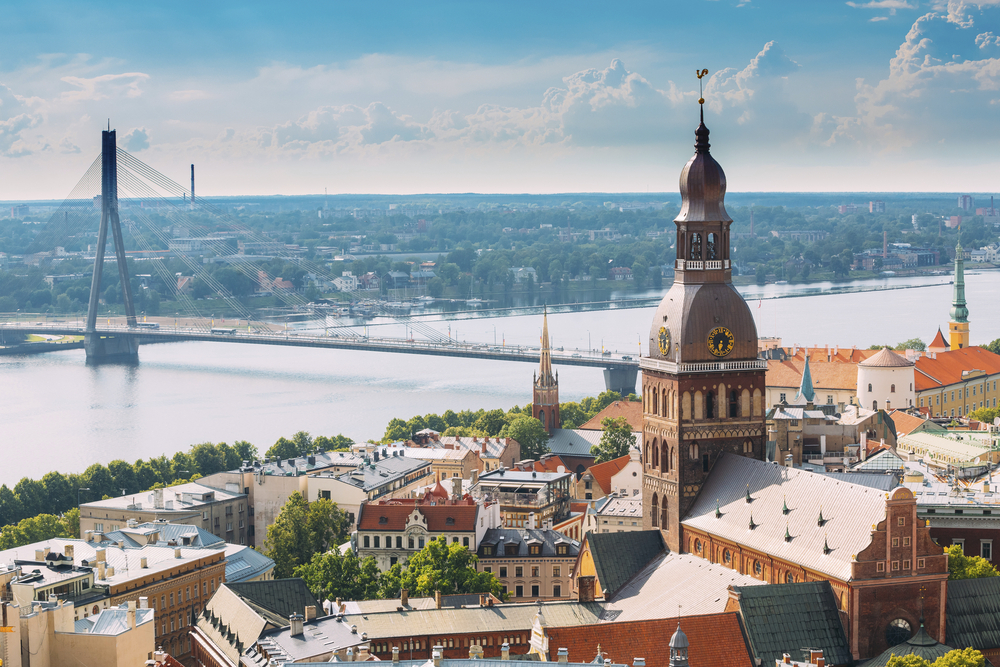 Luftansicht von Riga