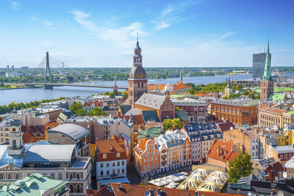 Luftansicht von Riga 